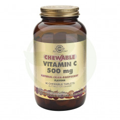 Vitamina C 500MG. Sabor Frambuesa 90 Cápsulas Solgar