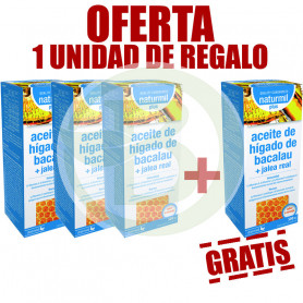 Pack 4x3 Aceite de Bacalao y Jalea 500Ml. Naturmil