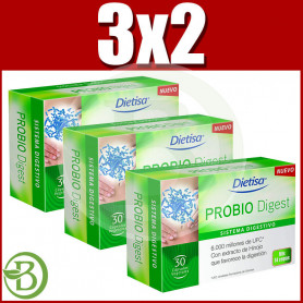 Pack 3x2 Probiodigest 30 Cápsulas Dietisa