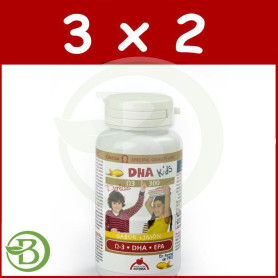 Pack 3x2 DHA Kids 90 Perlas Intersa