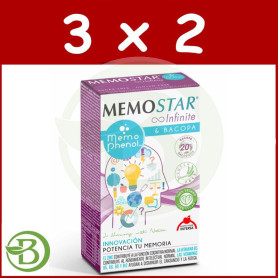 Pack 3x2 Memostar Infinite 60 Cápsulas Intersa