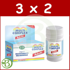 Pack 3x2 Multicomplex Adultos 30 Tabletas ESI - Trepat Diet