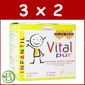 Pack 3x2 Vitalpur Infantil 20 Viales Drasanvi