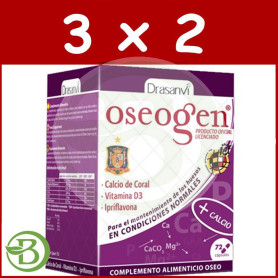 Pack 3x2 Oseogen Alimento Óseo 72 Cápsulas Drasanvi