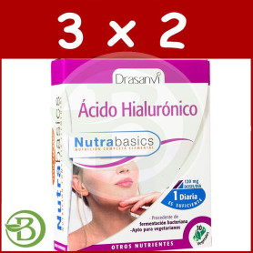 Pack 3x2 Ácido Halurónico 30 Cápsulas Drasanvi