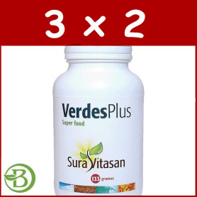 Pack 3x2 Verdes Plus 133Gr. Sura Vitasan