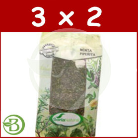 Pack 3x2 Menta Piperita Bolsa 30Gr. Soria Natural