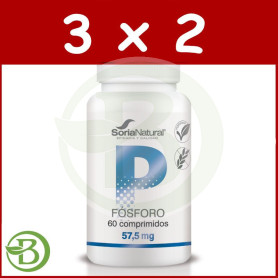 Pack 3x2 Fosforo 1450 Mgrs. X 60 Liberacion Sostenida Soria Natural