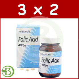 Pack 3x2 Ácido Fólico Health Aid