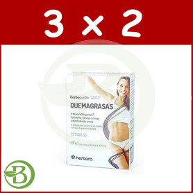 Pack 3x2 Quema Grasas Opuntia 60 Capsulas Herbora