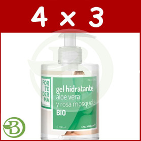 Pack 4x3 Gel Aloe y Rosa Mosqueta 500Ml. Herbora