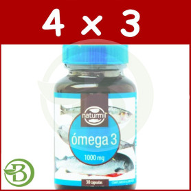 Pack 4x3 Omega 3 1.000Mg. 30 Perlas Naturmil