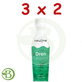 Pack 3x2 Dren Origens Menta 380Ml. Herbora