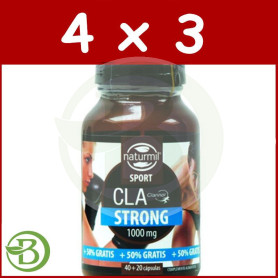 Pack 4x3 CLA Slim 60 Comprimidos Naturmil