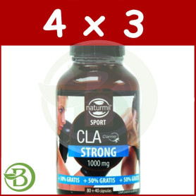 Pack 4x3 CLA Slim 120 Comprimidos Naturmil