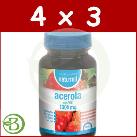 Pack 4x3 Acerola 60 Comprimidos Naturmil