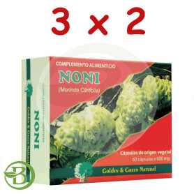 Pack 3x2 Noni Golden Green 60 Cápsulas