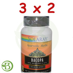 Pack 3x2 Bacopa 100Mg. 60 Cápsulas Solaray