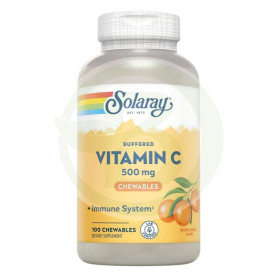 Vitamina C 500Mg. 100 Comprimidos Masticables Solaray