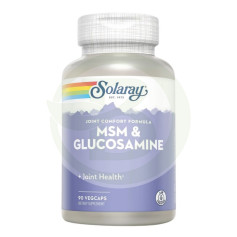 MSM & Glucosamine 90 Cápsulas Solaray