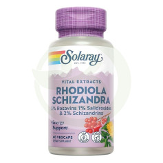 Rhodiola & Schizandra 500Mg. 60 Cápsulas Solaray