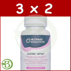 Pack 3x2 Gastric Optim 30 Capsulas Vegetales Nutrinat Evolution