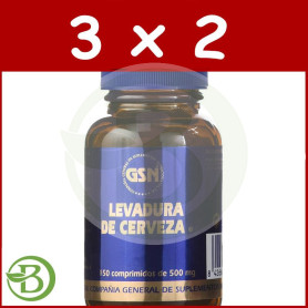 Pack 3x2 Levadura De Cerveza 150 Comprimidos G.S.N.