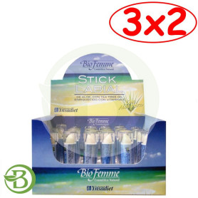 Pack 3x2 Stick Protector Labial Aloe Vera 4Gr. Bifemme