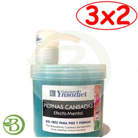 Pack 3x2 Gel Piernas Cansadas Efecto Mentol 500Ml. Bifemme