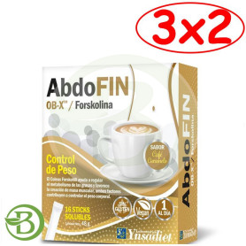 Pack 3x2 Abdofin Cafe Caramelo Caja De 16 Sticks Ynsadiet