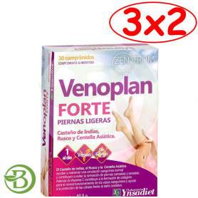 Pack 3x2 Venoplan Forte 30 Comprimidos Ynsadiet