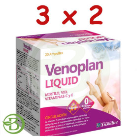 Pack 3x2 Venoplan Liquid 20 Ampollas Ynsadiet