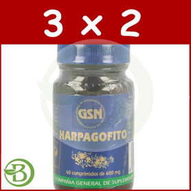 Pack 3x2 Harpagofito 60 Comprimidos G.S.N.