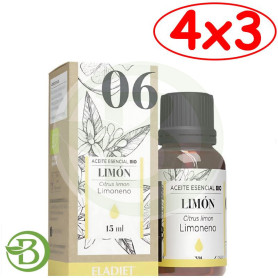 Pack 4x3 Esencia Limón Bio 15 Ml Eladiet