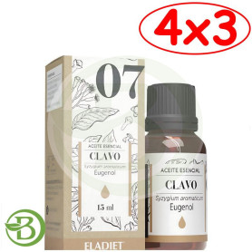 Pack 4x3 Esencia Clavo 15 Ml Eladiet