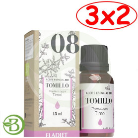 Pack 3x2 Esencia Tomillo Bio 15 Ml Eladiet