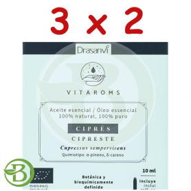 Pack 3x2 Aceite Esencial Cipres Bio 10Ml Vitaroms Drasanvi