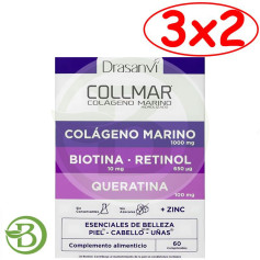 Pack 3x2 Collmar Esenciales Belleza 60 Comprimidos Drasanvi