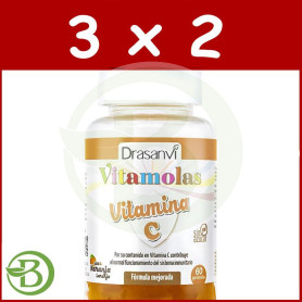 Pack 3x2 Vitamolas Vitamina C 60 Gominolas Drasanvi