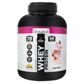 Whey Protein Concentrada Yogur Fresa 2Kg Sport Live Drasanvi