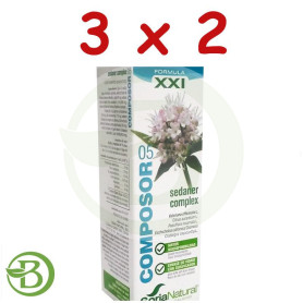 Pack 3x2 Composor 5 Sedaner Complex 50Ml. Soria Natural