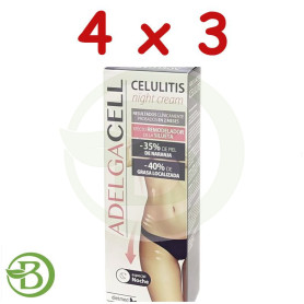 Pack 4x3 Adelgacell Celulite Night Cream 300 Ml Dietmed