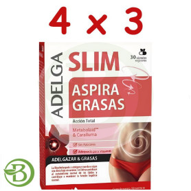 Pack 4x3 Adelgaslim Aspira Grasas 30 Cápsulas Dietmed