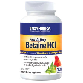 Betaíne Hcl 120 Cápsulas Enzymedica