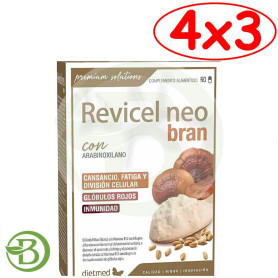 Pack 4x3 Revicel Neo Bran 60 Cápsulas Dietmed