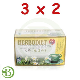 Pack 3x2 Herbodiet Depuración Hepática 20 Filtros Nova Diet