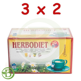 Pack 3x2 Herbodiet Gluconova 20 Filtros Nova Diet