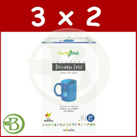 Pack 3x2 Herbodiet Descanso Feliz 20 Filtros Nova Diet