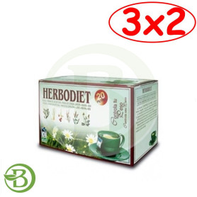 Pack 3x2 Herbodiet Controla tu Peso 20 Filtros Nova Diet