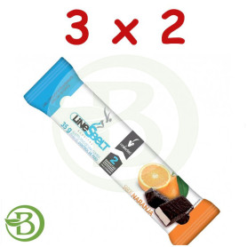 Pack 3x2 Line Sbelt Barrita de Naranja 35Gr. Novadiet